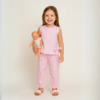 Conjunto algodón rosa