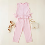 Conjunto algodón rosa