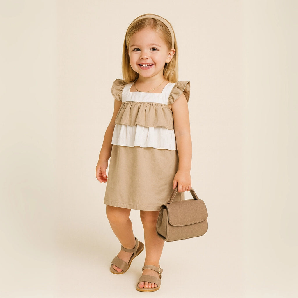 Vestido bolantes algodón