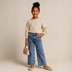 Jeans denim bota ancha