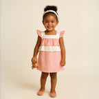 Vestido bolantes algodón