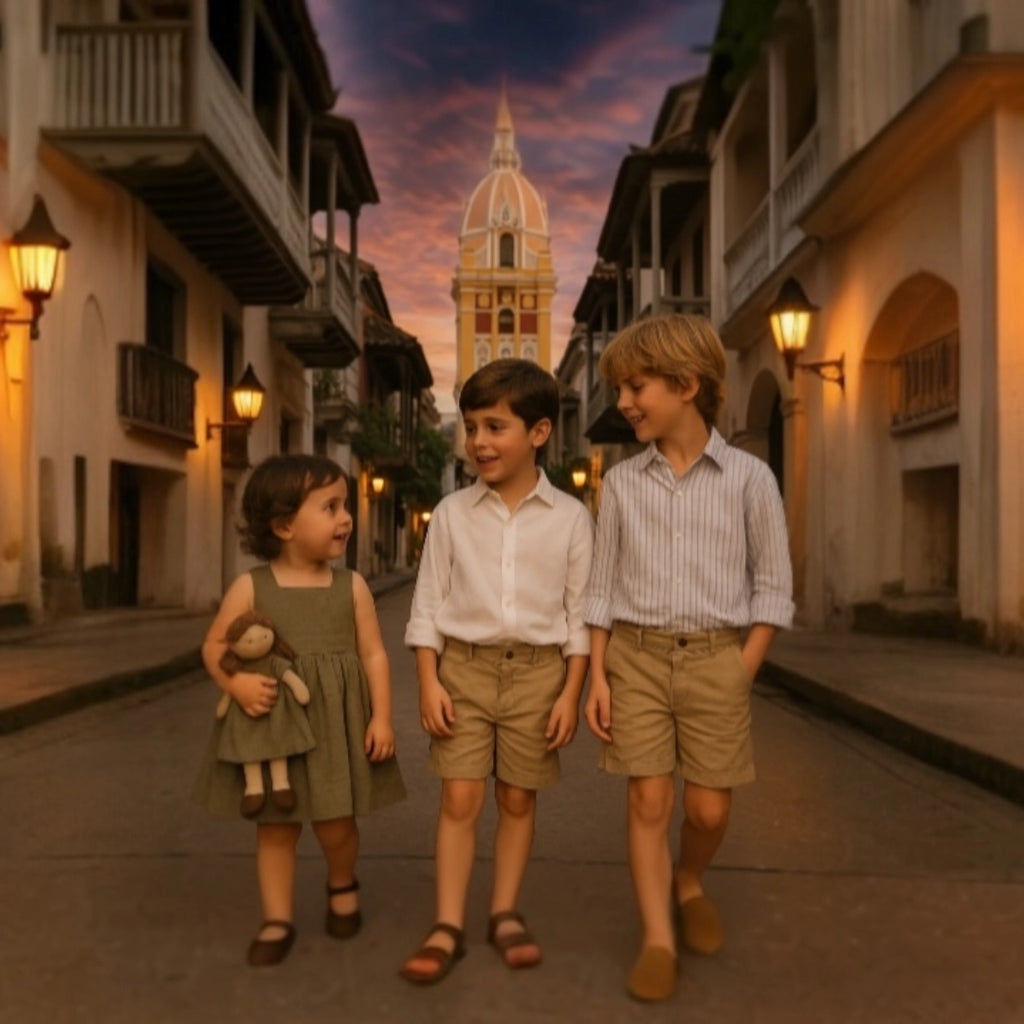 Vestido bolantes algodón