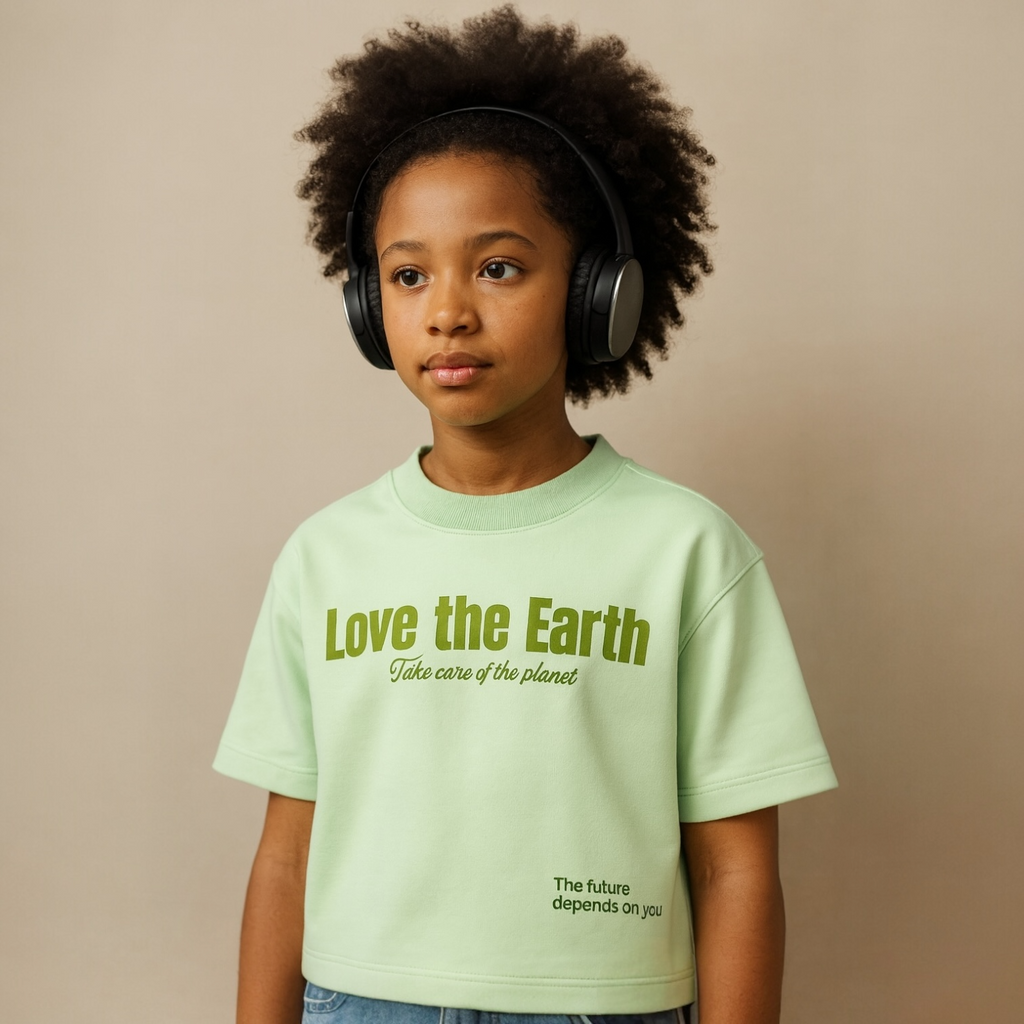 Camiseta scuba premium verde menta vintage