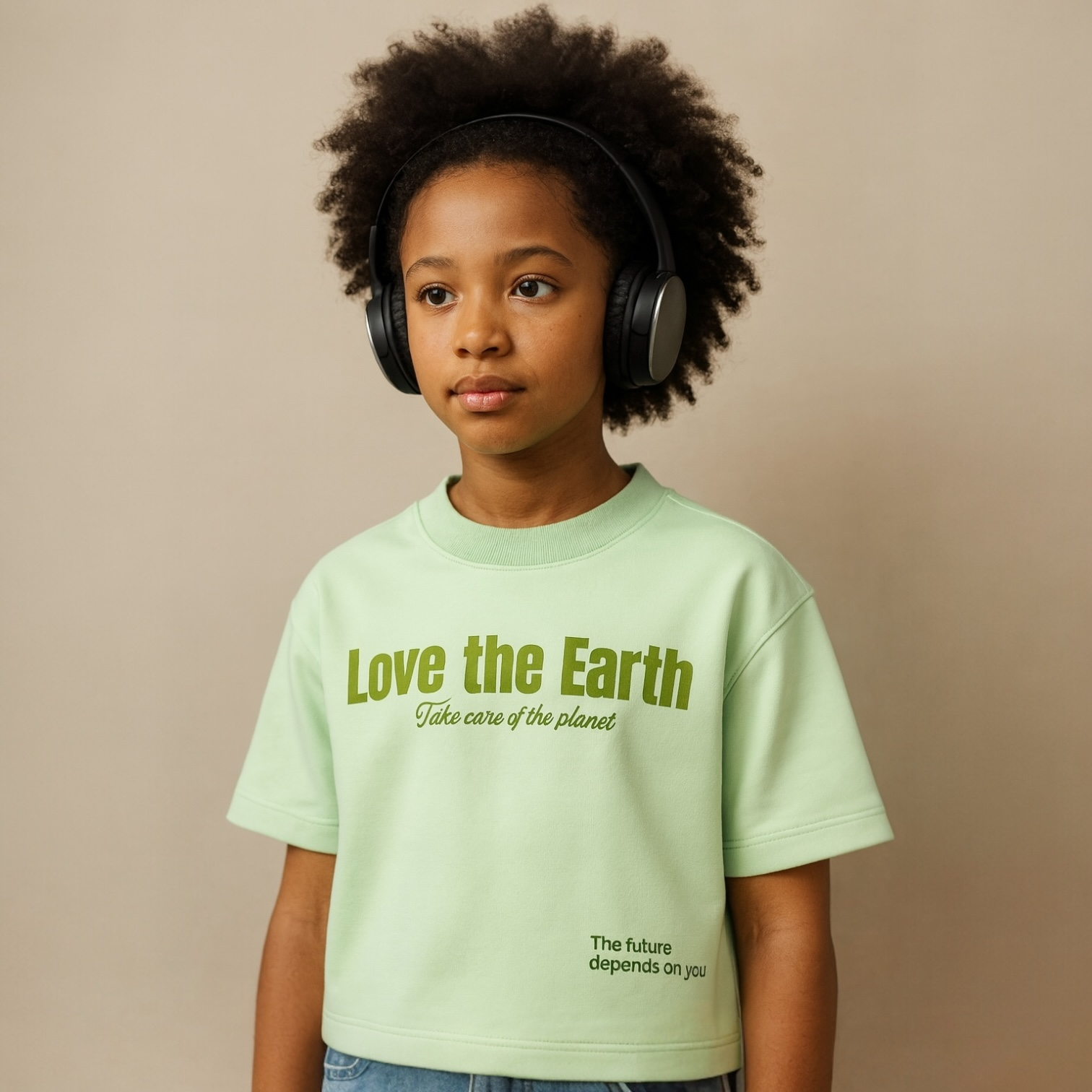 Camiseta scuba premium verde menta vintage