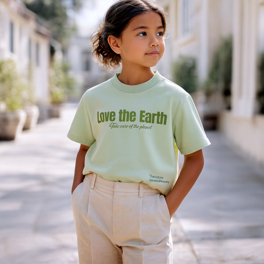 Camiseta scuba premium verde menta vintage