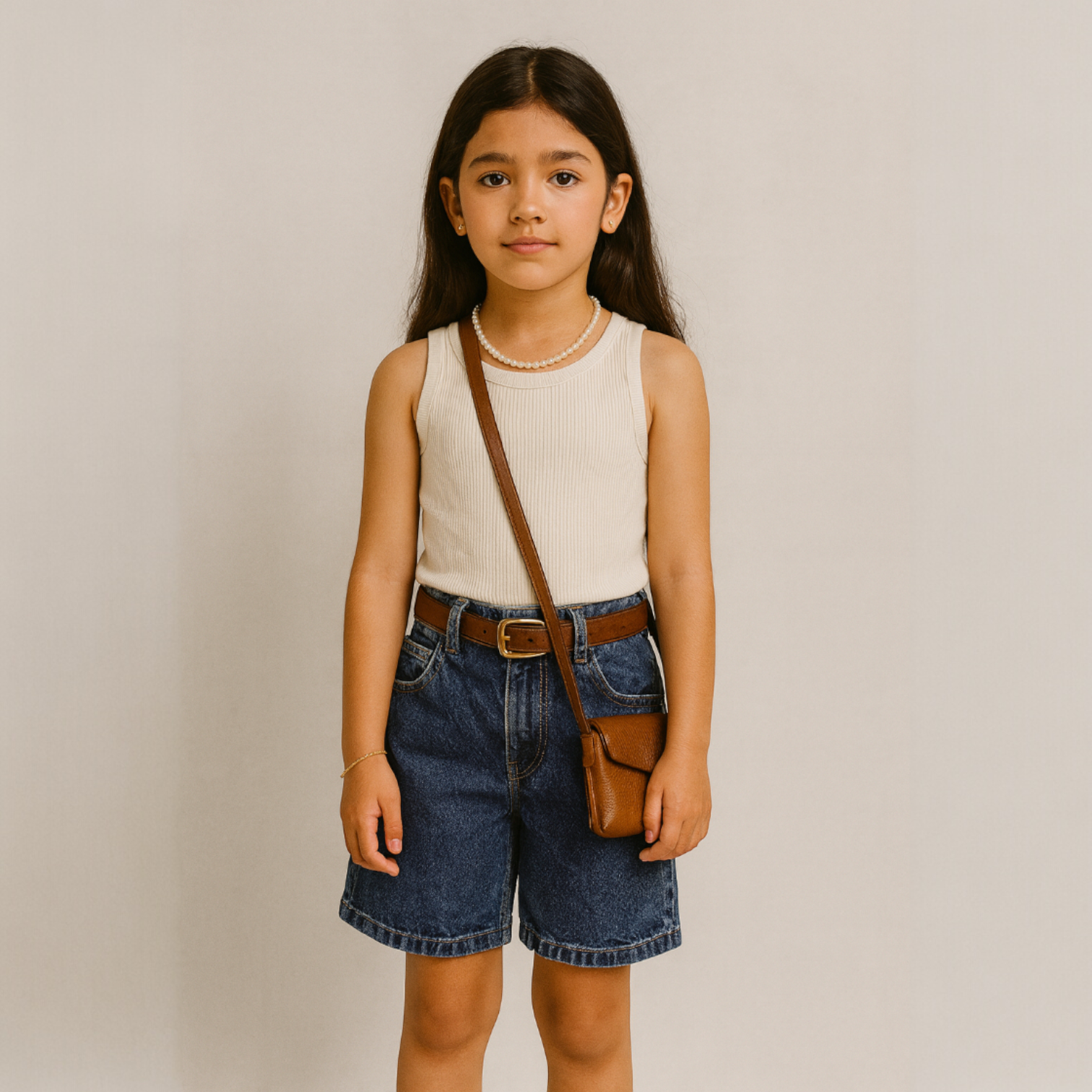 Bermuda denim niño azul oscuro